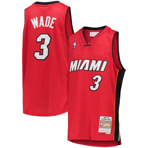 Miami Heat Dwyane Wade Mitchell & Ness Vintage Jersey ('05-'06) - Red