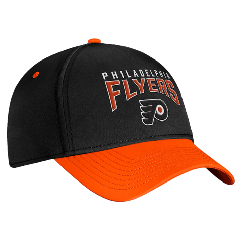 Philadelphia Flyers Fundamental 2-Tone Stretch Fit Hat - Black & Orange