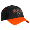 Philadelphia Flyers Fundamental 2-Tone Stretch Fit Hat - Black & Orange
