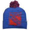 New York Rangers Fanatics Team Pop Toque With Pom - Blue