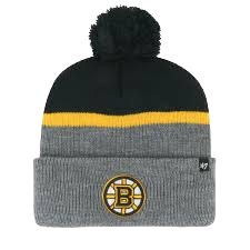 Boston Bruins '47 Brand Split Shadow Toque - Black & Gray