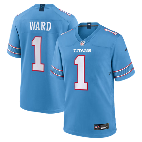 Tennessee Titans Cam Ward Nike Game Jersey Home - Light Blue