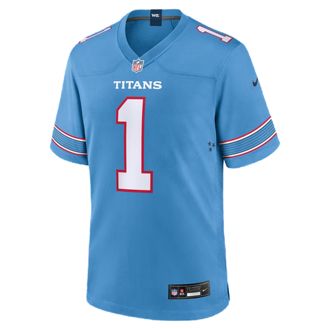 Tennessee Titans Cam Ward Nike Game Jersey Home - Light Blue