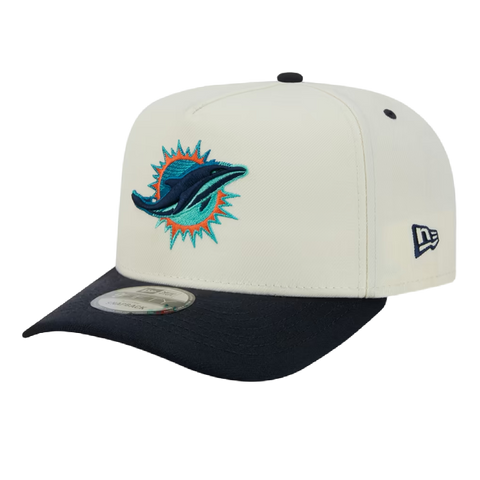 Miami Dolphins New Era 9Fifty A-Frame NFL Rivalries Collection - Cream