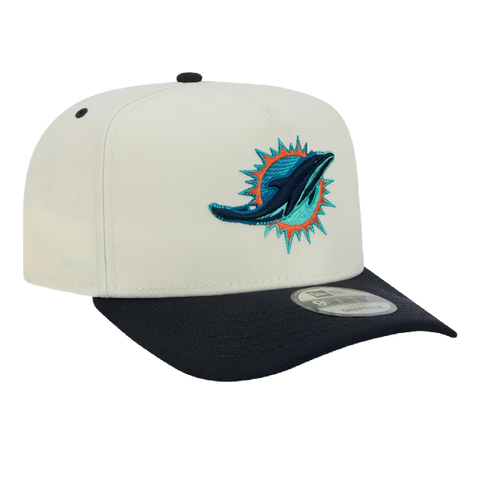 Miami Dolphins New Era 9Fifty A-Frame NFL Rivalries Collection - Cream