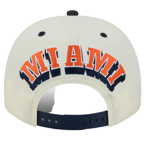 Miami Dolphins New Era 9Fifty A-Frame NFL Rivalries Collection - Cream