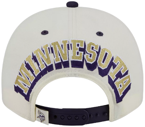 Minnesota Vikings New Era 9Fifty A-Frame NFL Rivalries Collection - Cream