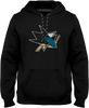 San Jose Sharks Twill Logo Hoodie - Black