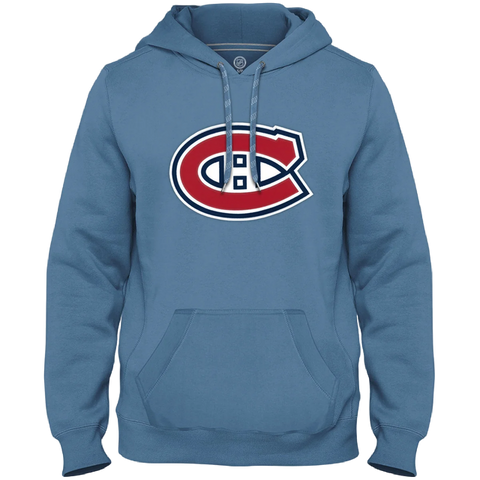 Montreal Canadiens Twill Logo Hoodie - Light Blue