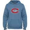 Montreal Canadiens Twill Logo Hoodie - Light Blue