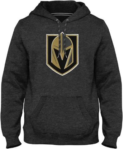 Vegas Golden Knights Twill Logo Hoodie - Charcoal