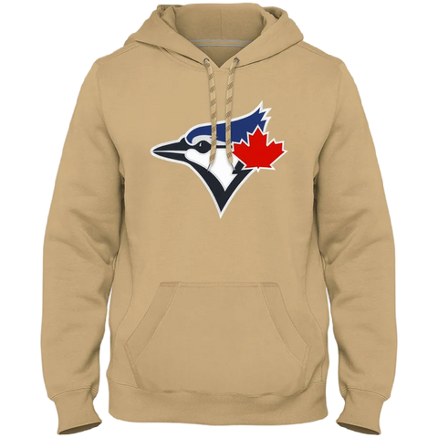 Toronto Blue Jays MLB Express Twill Logo Hoodie - Wheat