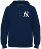 New York Yankees Home Field Twill Logo Hoodie - Navy