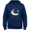 Vancouver Canucks Orca Logo Twill Logo Hoodie - Navy