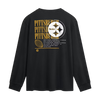 Pittsburgh Steelers Fanatics Fullback Drive Long Sleeve Fashion Top - Black