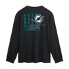 Miami Dolphins Fanatics Fullback Drive Long Sleeve Fashion Top - Black