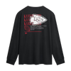 Kansas City Chiefs Fanatics Fullback Drive Long Sleeve Fashion Top - Black