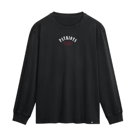 New England Patriots Fanatics Fullback Drive Long Sleeve Fashion Top - Black