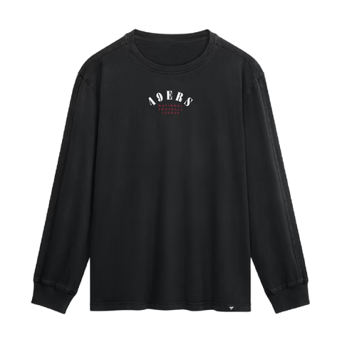 San Francisco 49ers Fanatics Fullback Drive Long Sleeve Fashion Top - Black