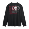 San Francisco 49ers Fanatics Fullback Drive Long Sleeve Fashion Top - Black