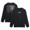 Las Vegas Raiders Fanatics Fullback Drive Long Sleeve Fashion Top - Black