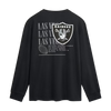 Las Vegas Raiders Fanatics Fullback Drive Long Sleeve Fashion Top - Black