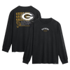 Green Bay Packers Fanatics Fullback Drive Long Sleeve Fashion Top - Black