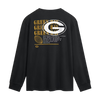 Green Bay Packers Fanatics Fullback Drive Long Sleeve Fashion Top - Black