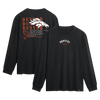 Denver Broncos Fanatics Fullback Drive Long Sleeve Fashion Top - Black