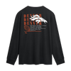 Denver Broncos Fanatics Fullback Drive Long Sleeve Fashion Top - Black