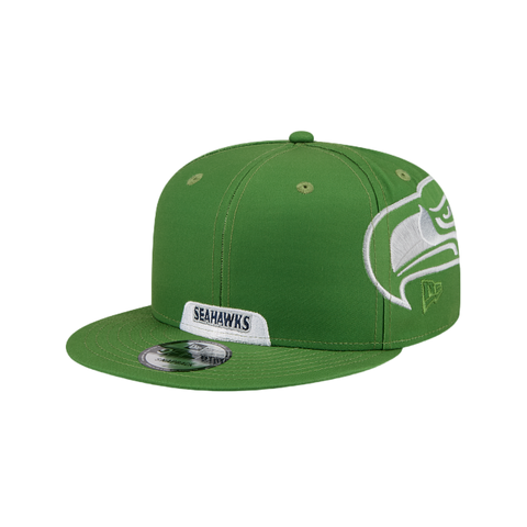 Seattle Seahawks Helmet Logo New Era 9Fifty NFL Rivalries Collection - Lime Green