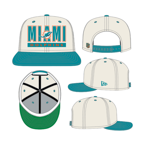 Miami Dolphins New Era 9FIFTY Classic Snapback - Two-Tone