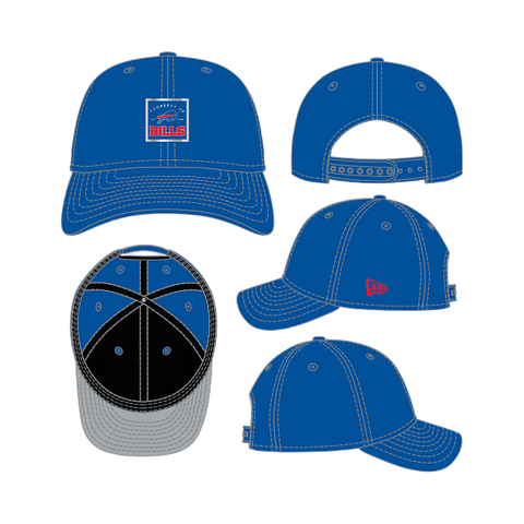Buffalo Bills Technical M-Crown 9FORTY Adjustable One Size Hat - Blue