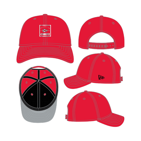 Kansas City Chiefs Technical M-Crown 9FORTY Adjustable One Size Hat - Red