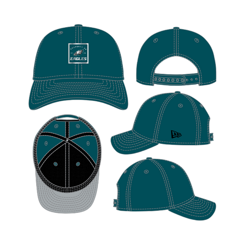 Philadelphia Eagles Technical M-Crown 9FORTY Adjustable One Size Hat - Midnight Green