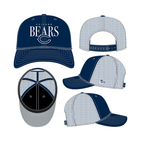 Chicago Bears New Era 9SEVENTY Tonal Rope Stretch-Snap Trucker Hat - Navy