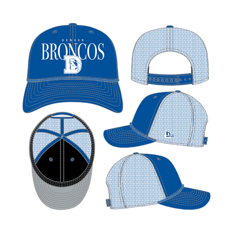 Denver Broncos New Era 9SEVENTY Tonal Rope Stretch-Snap Trucker Hat - Blue
