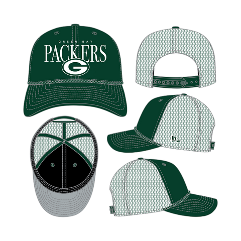 Green Bay Packers New Era 9SEVENTY Tonal Rope Stretch-Snap Trucker Hat - Green