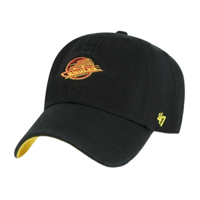 Vancouver Canucks Skate Logo '47 Contemporary TT Clean Up Hat - Black