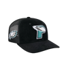 Philadelphia Eagles New Era 9SEVENTY Stretch-Snap Deceptor Letter Logo Trucker Hat- Midnight Green