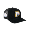 Pittsburgh Steelers New Era 9SEVENTY Stretch-Snap Deceptor Letter Logo Trucker Hat- Black