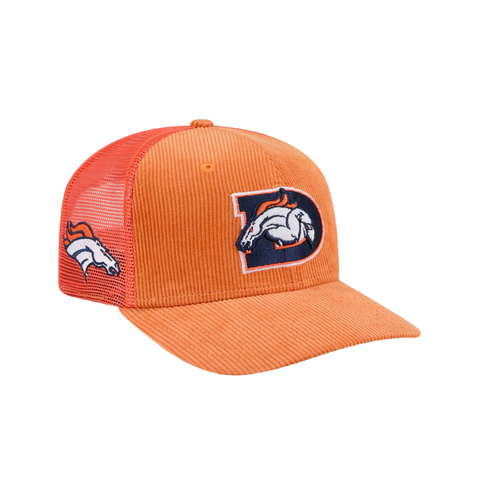 Denver Broncos New Era 9SEVENTY Stretch-Snap Deceptor Letter Logo Trucker Hat - Orange