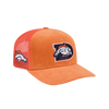 Denver Broncos New Era 9SEVENTY Stretch-Snap Deceptor Letter Logo Trucker Hat - Orange