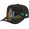 Los Angeles Dodgers Skyline New Era 9FIFTY A-Frame Snapback Hat - Black