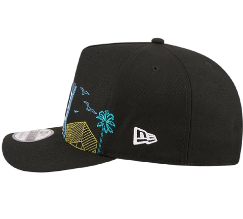 Los Angeles Dodgers Skyline New Era 9FIFTY A-Frame Snapback Hat - Black