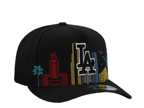 Los Angeles Dodgers Skyline New Era 9FIFTY A-Frame Snapback Hat - Black