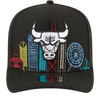 Chicago Bulls Skyline New Era 9FIFTY A-Frame Snapback Hat - Black