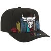 Chicago Bulls Skyline New Era 9FIFTY A-Frame Snapback Hat - Black