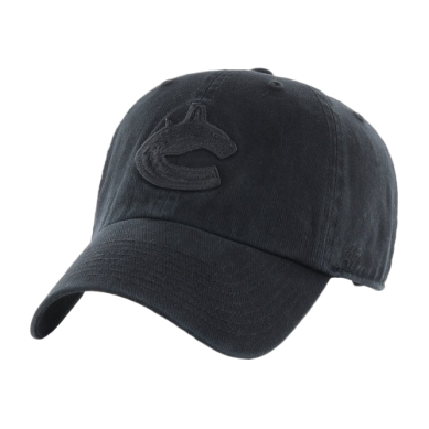 Vancouver Canucks Orca Logo 47 Clean Up Hat - Black on Black
