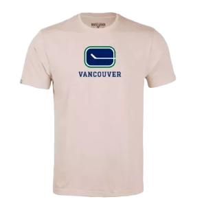 Vancouver Canucks Vintage Logo Levelwear Hometown Tee - Natural Beige